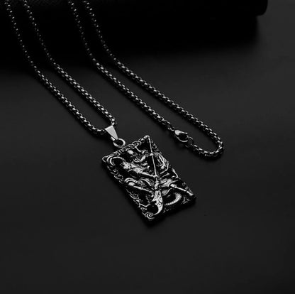 Hip-Hop Cross Star Snake Stainless Steel Alloy Plating Pendant Necklace