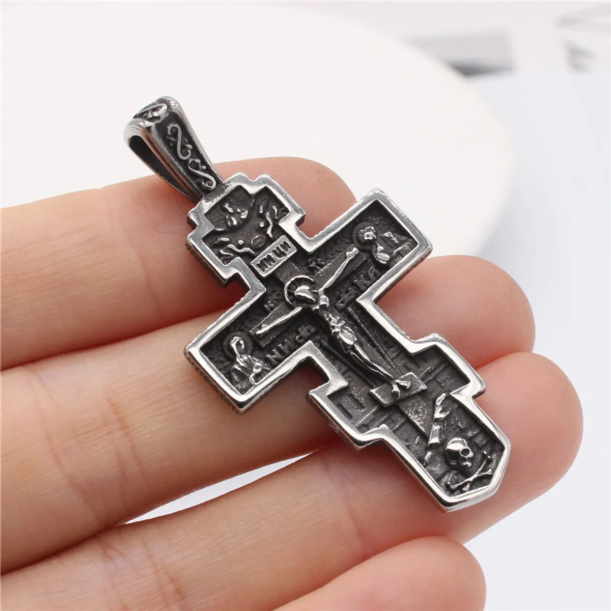 Hip-Hop Cross Titanium Steel Men'S