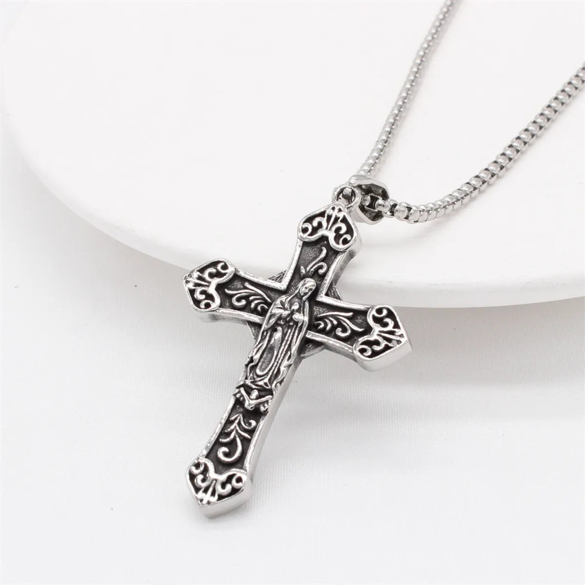 Hip-Hop Cross Titanium Steel Men'S