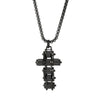 Hip-Hop Cross Titanium Steel Plating Men'S Pendant Necklace