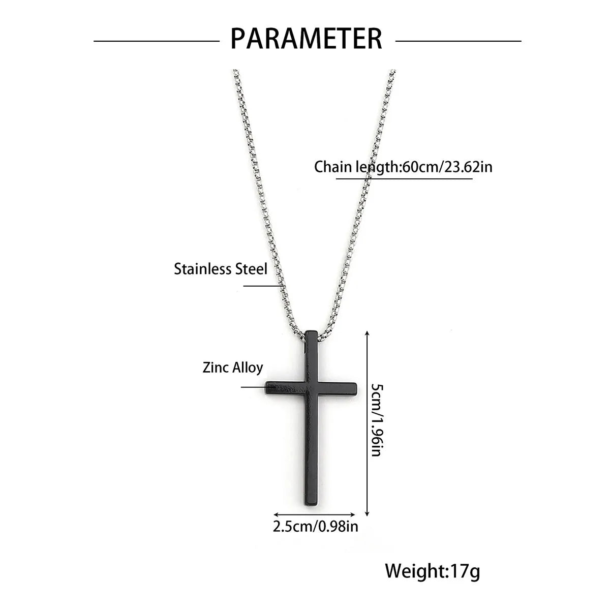 Wholesale Jewelry Hip-Hop Cross Zinc Alloy Gold Plated Plating Pendant Necklace