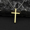 Wholesale Jewelry Hip-Hop Cross Zinc Alloy Gold Plated Plating Pendant Necklace