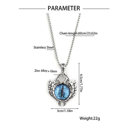 Hip-Hop Devil'S Eye Zinc Alloy Plating Men'S Pendant Necklace