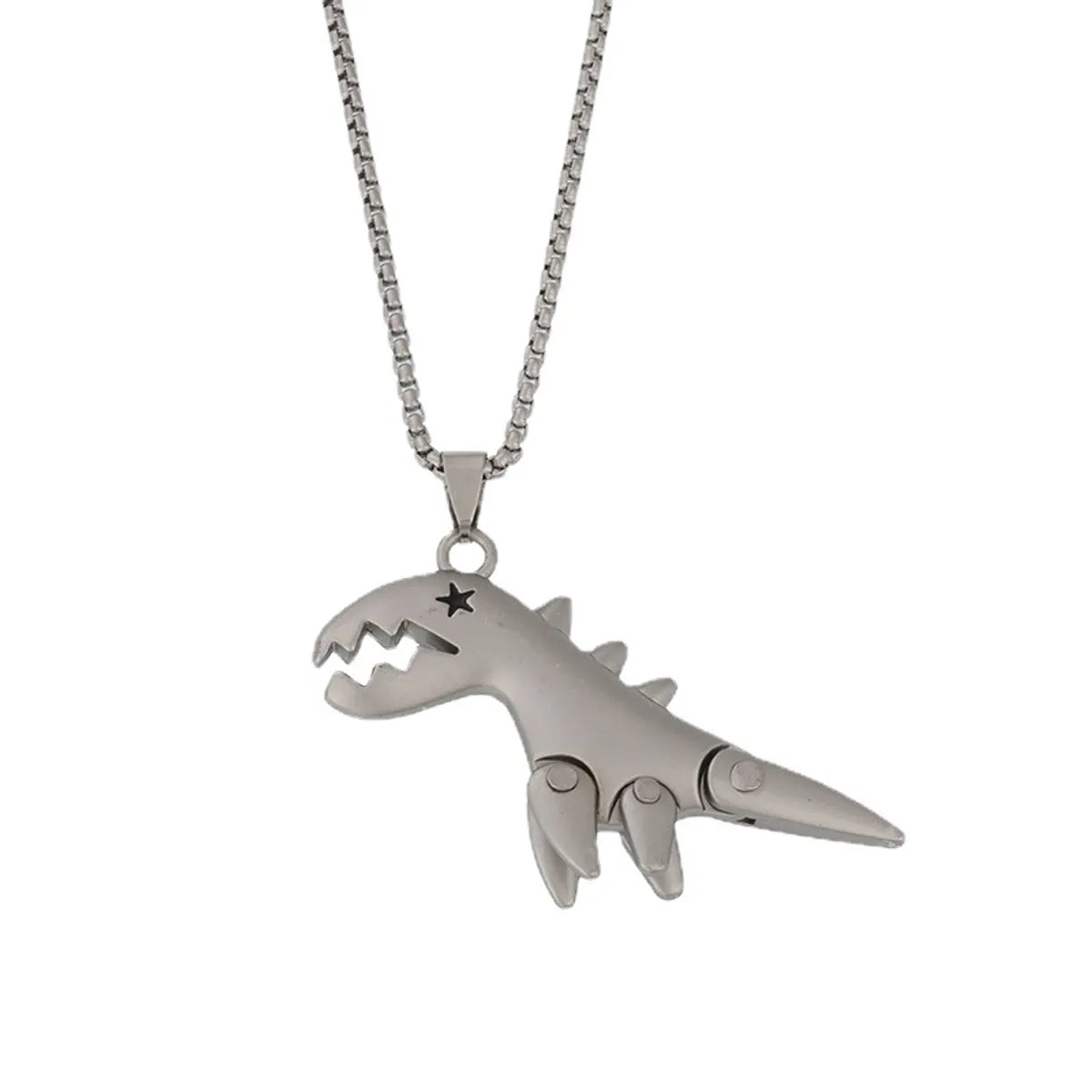 Hip-hop Dinosaur Alloy Titanium Steel Unisex Pendant Necklace