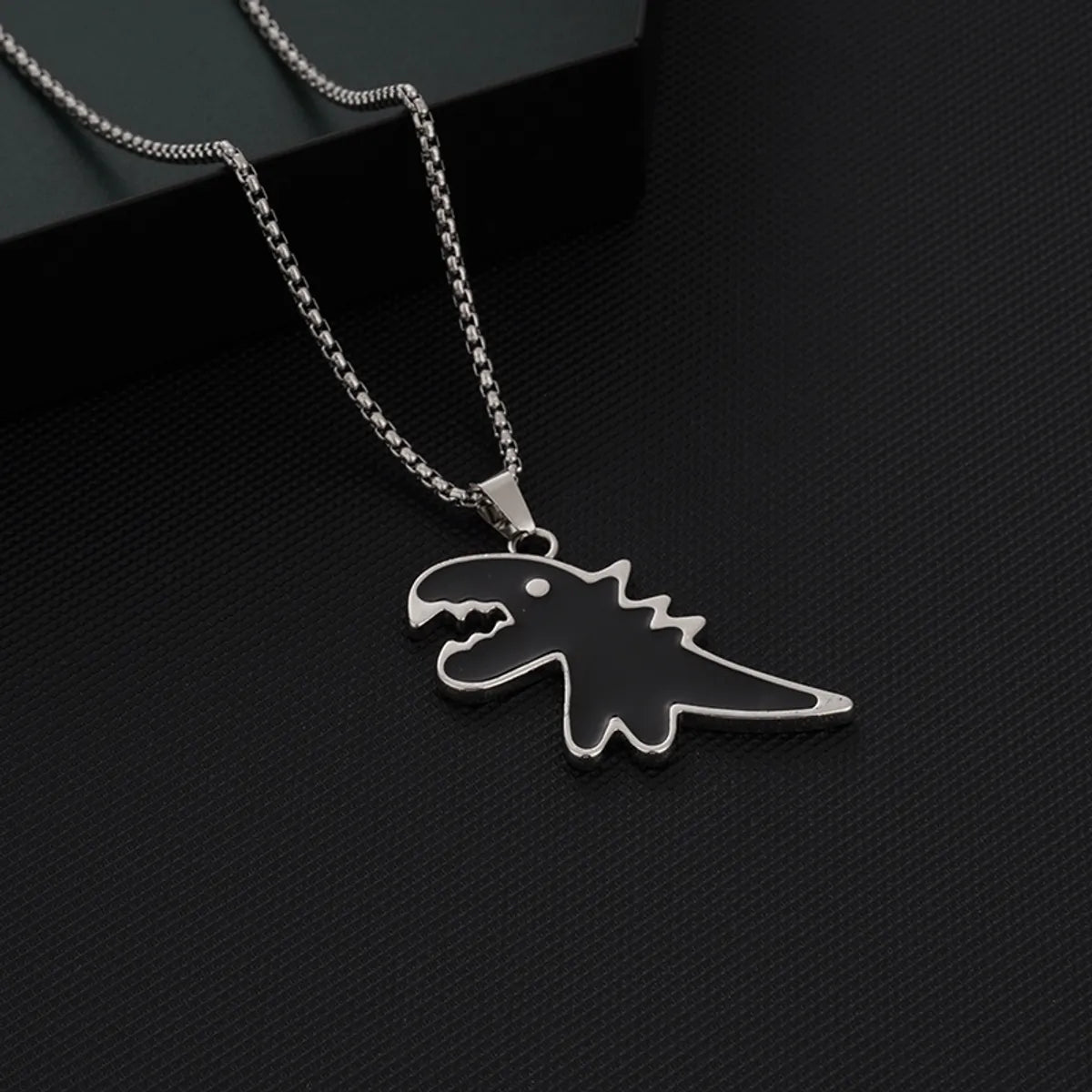 Hip-hop Dinosaur Alloy Titanium Steel Unisex Pendant Necklace