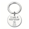 Hip-Hop Dog 304 Stainless Steel Carving Silver Plated Keychain