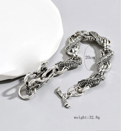 Hip-Hop Dragon Alloy Men'S Bracelets