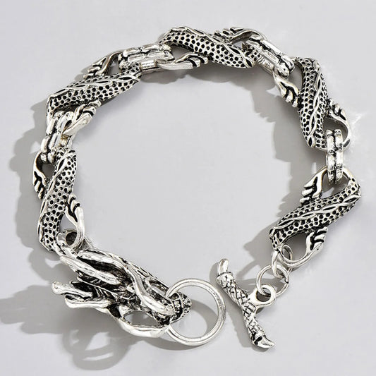 Hip-Hop Dragon Alloy Men'S Bracelets