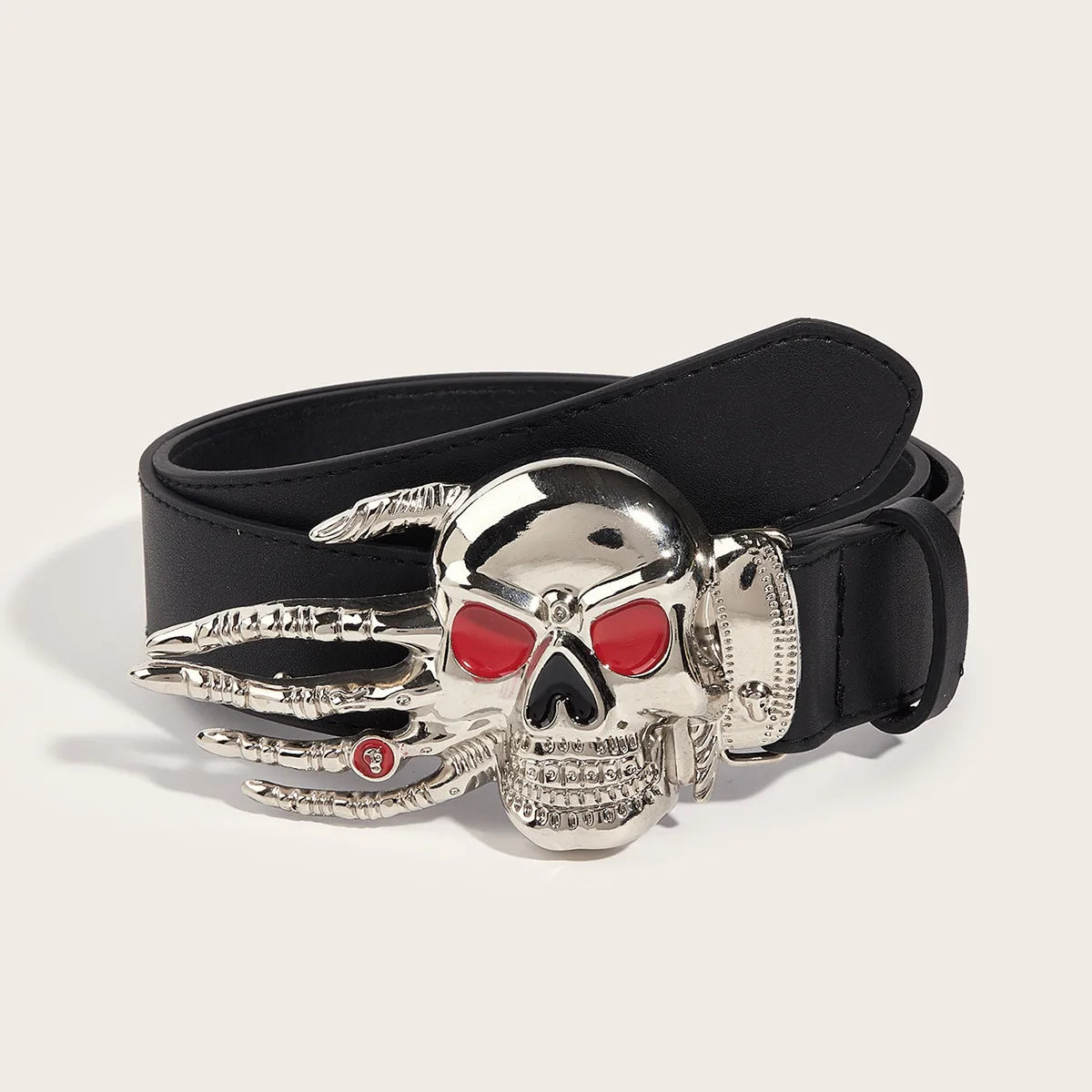 Hip-Hop Exaggerated Punk Skull Pu Leather Alloy Unisex Leather Belts