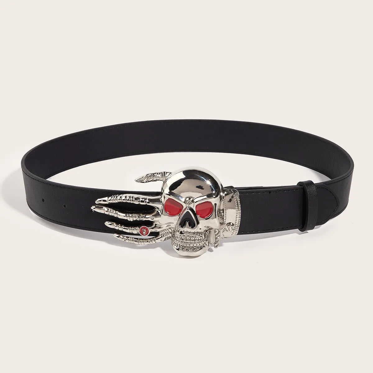 Hip-Hop Exaggerated Punk Skull Pu Leather Alloy Unisex Leather Belts