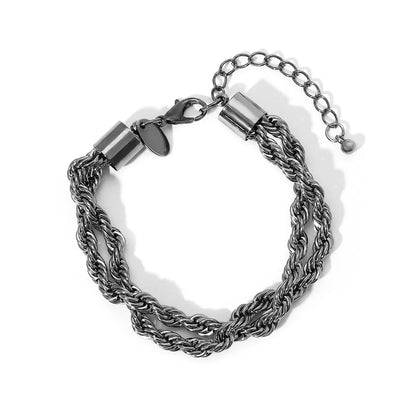 Hip-Hop Fashion Geometric Ferroalloy Wholesale Bracelets