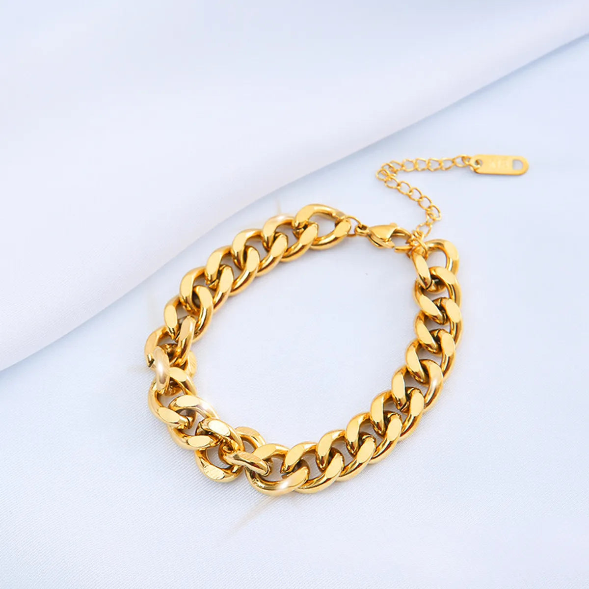 Hip-hop Fashion Solid Color Titanium Steel Plating Bracelets