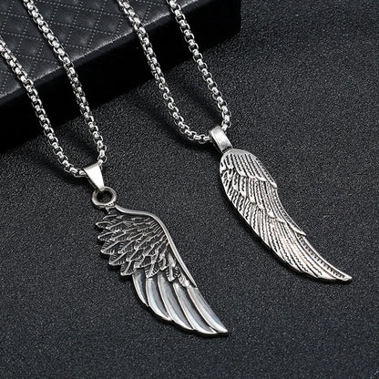 Hip-Hop Feather Plating Men'S Pendant Necklace