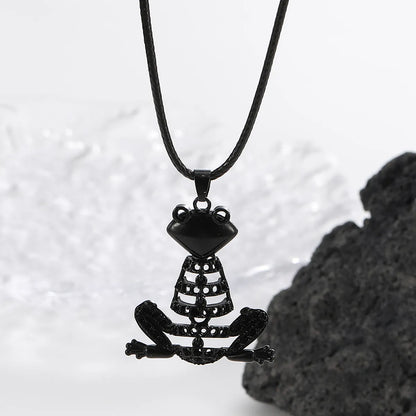 Hip-hop Frog Alloy Plating Necklace