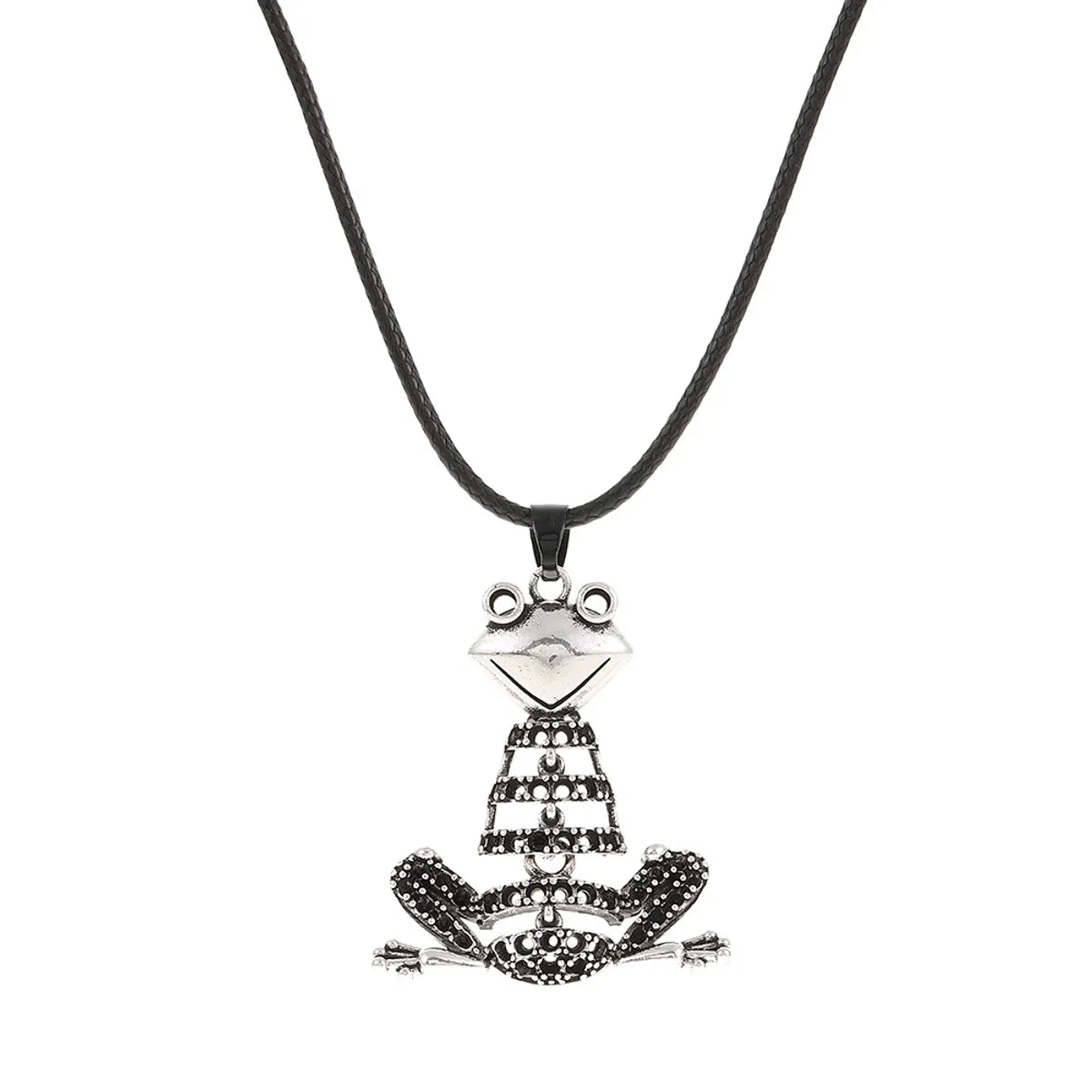 Hip-hop Frog Alloy Plating Necklace