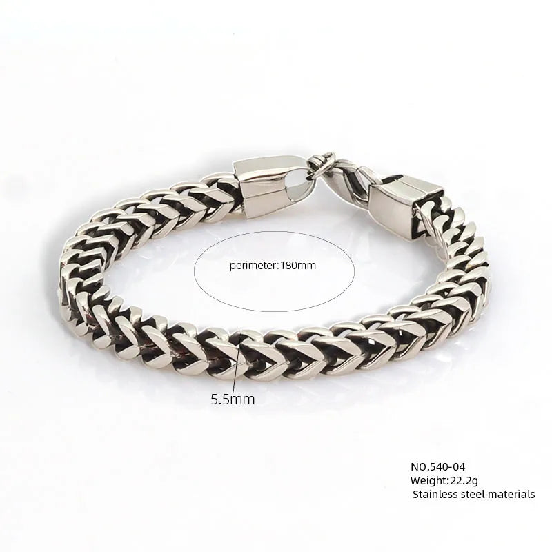 Hip-Hop Geometric 304 Stainless Steel Polishing Unisex Bracelets