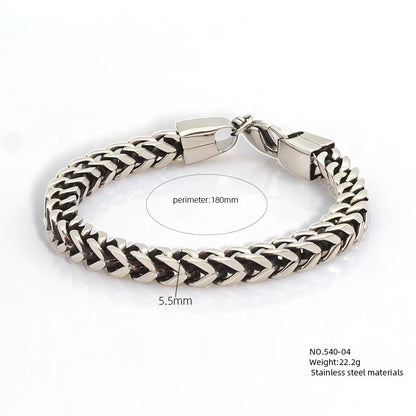 Hip-Hop Geometric 304 Stainless Steel Polishing Unisex Bracelets