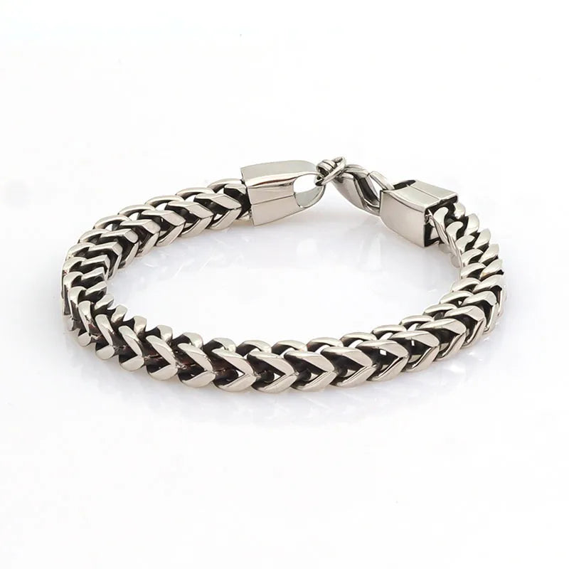 Hip-Hop Geometric 304 Stainless Steel Polishing Unisex Bracelets