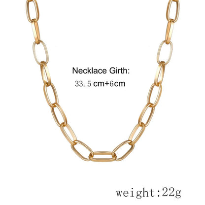 Hip-hop Geometric Alloy Plating Women's Necklace