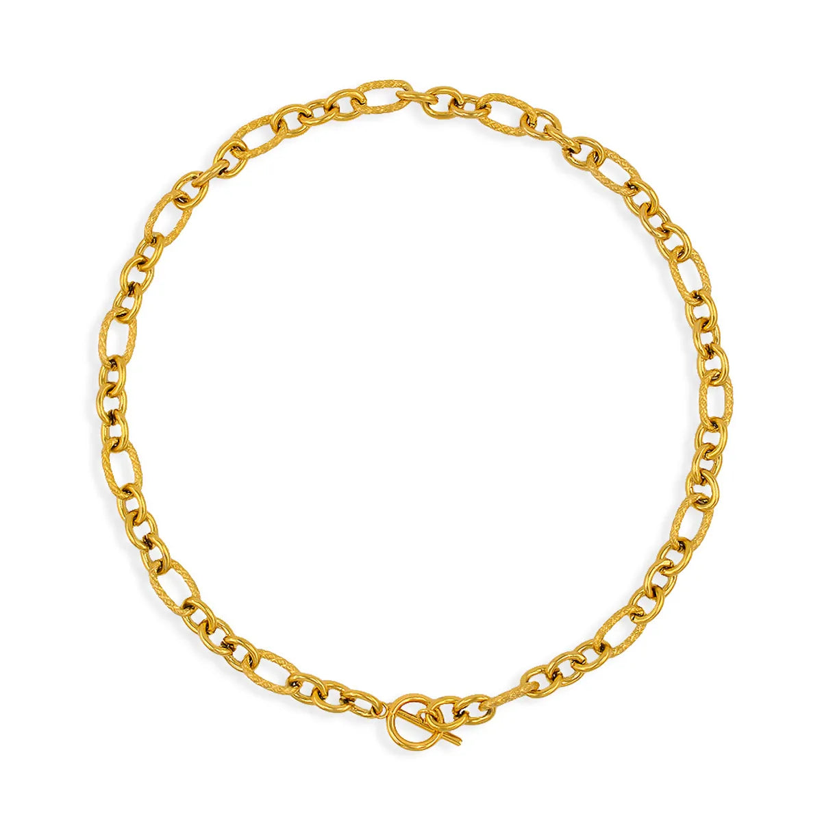 Wholesale Jewelry Hip-Hop Geometric 667 Stainless Steel 18K Gold Plated Plating Bracelets Necklace