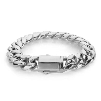 Hip-hop Geometric Stainless Steel Plating Bracelets