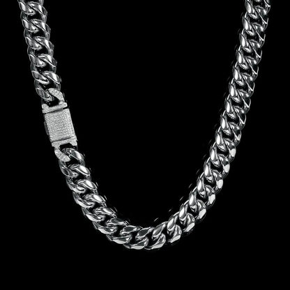 Hip-Hop Geometric Stainless Steel Plating Chain 18k Gold Plated Men'S Necklace