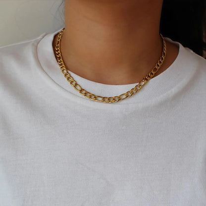 Hip-hop Geometric Stainless Steel Plating Necklace