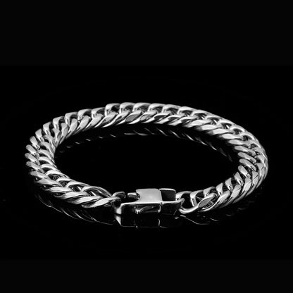 Hip-Hop Geometric Stainless Steel Plating Unisex Bracelets