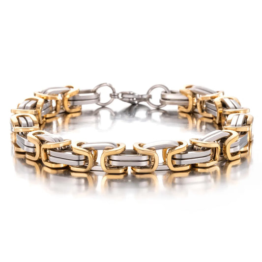 Hip-hop Geometric Titanium Steel Plating Bracelets