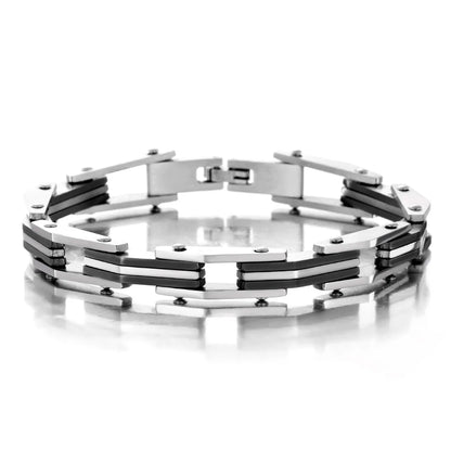 Hip-hop Geometric Titanium Steel Plating Bracelets