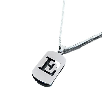 Hip-Hop Letter Titanium Steel Polishing Plating Unisex Pendant Necklace