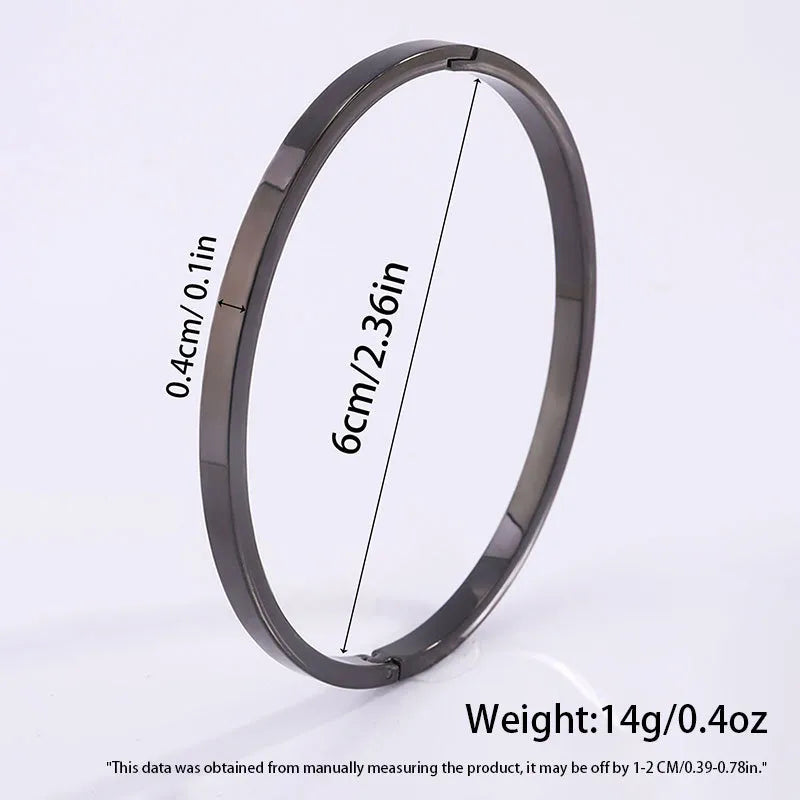 Hip-Hop Multicolor Titanium Steel Bangle In Bulk