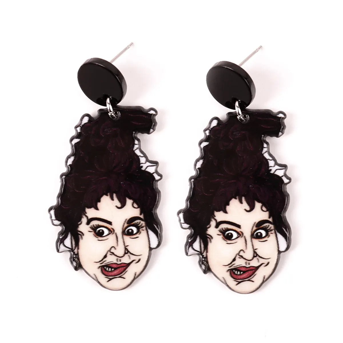 Hip-Hop Novelty Human Arylic Women'S Earrings