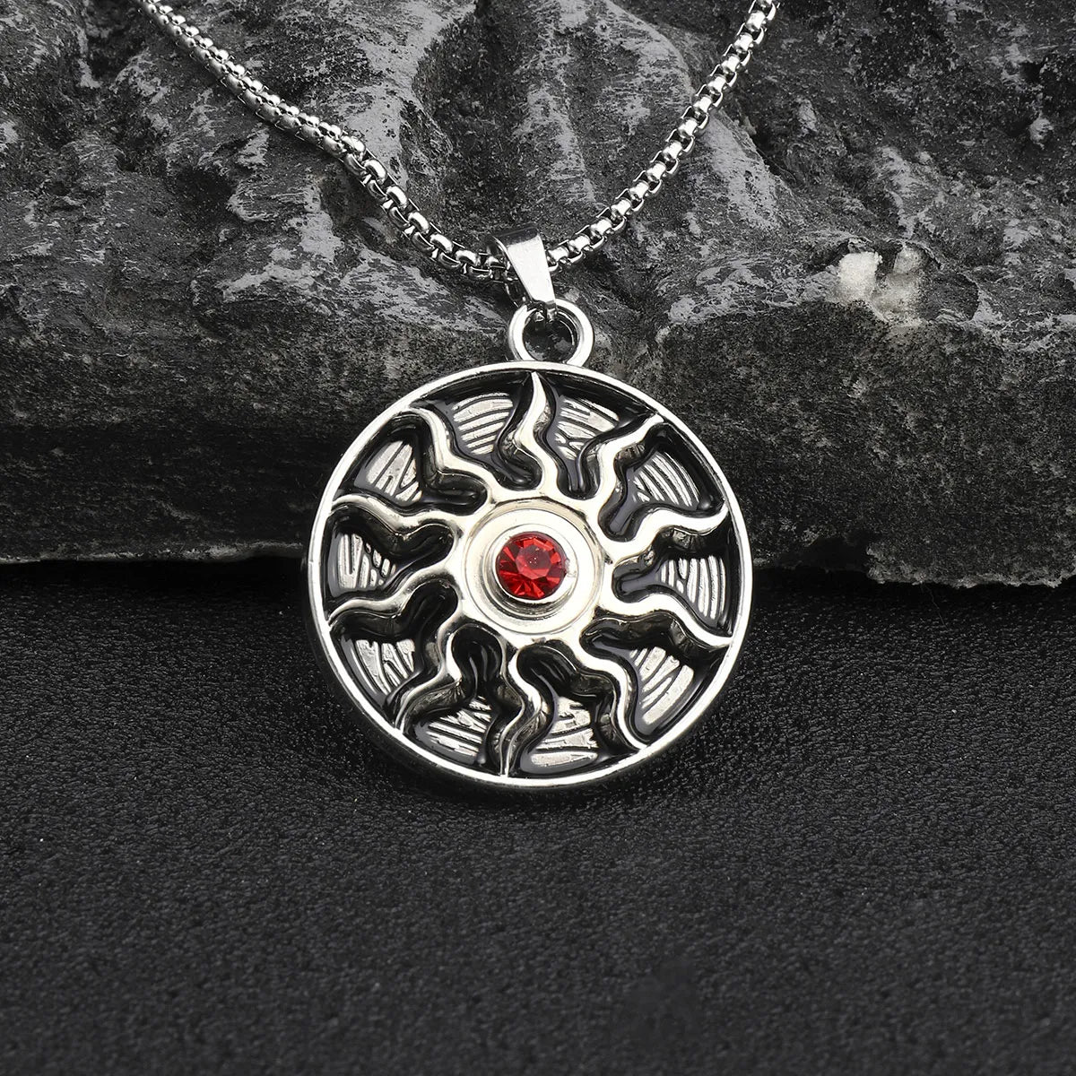 Hip-Hop Robot Mahjong Poker Zinc Alloy 201 Stainless Steel Inlay Rhinestones Men'S Pendant Necklace