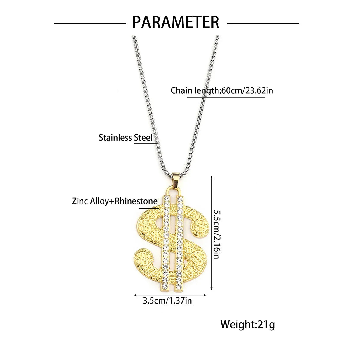 Hip-Hop Robot Mahjong Poker Zinc Alloy 201 Stainless Steel Inlay Rhinestones Men'S Pendant Necklace