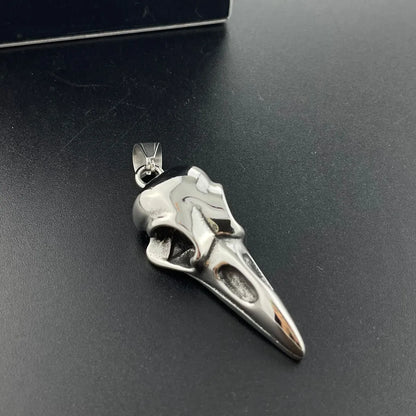 Hip-Hop Punk Animal Skull Bird Stainless Steel Polishing Men'S Charms Pendant Necklace