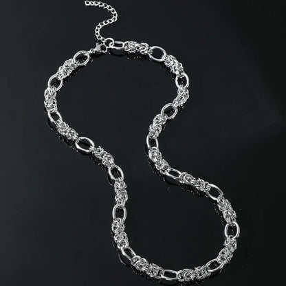 Hip-Hop Punk Chain Stainless Steel Plating Men'S Necklace