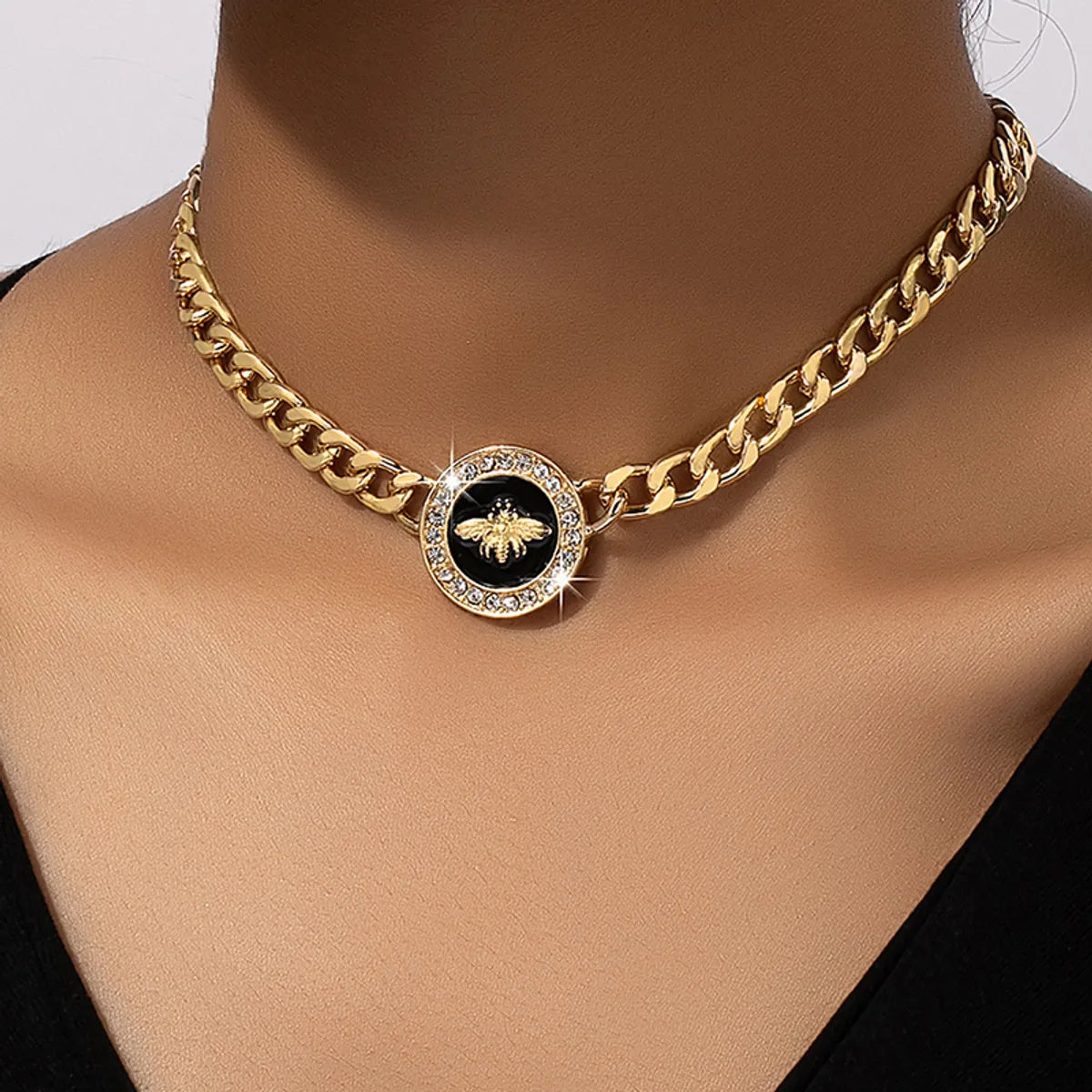 Hip-hop Punk Cool Style Bee Alloy Wholesale Choker