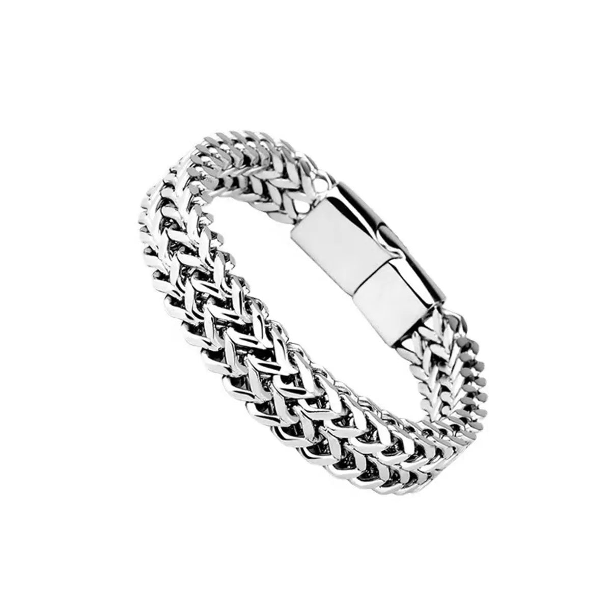 Hip-Hop Punk Geometric Alloy Titanium Steel Polishing Men'S Bracelets