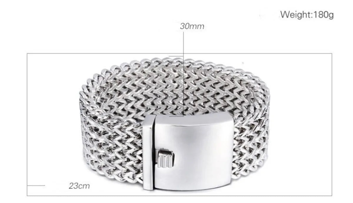 Wholesale Jewelry Hip-Hop Punk Geometric Titanium Steel 18K Gold Plated Plating Rings Bracelets