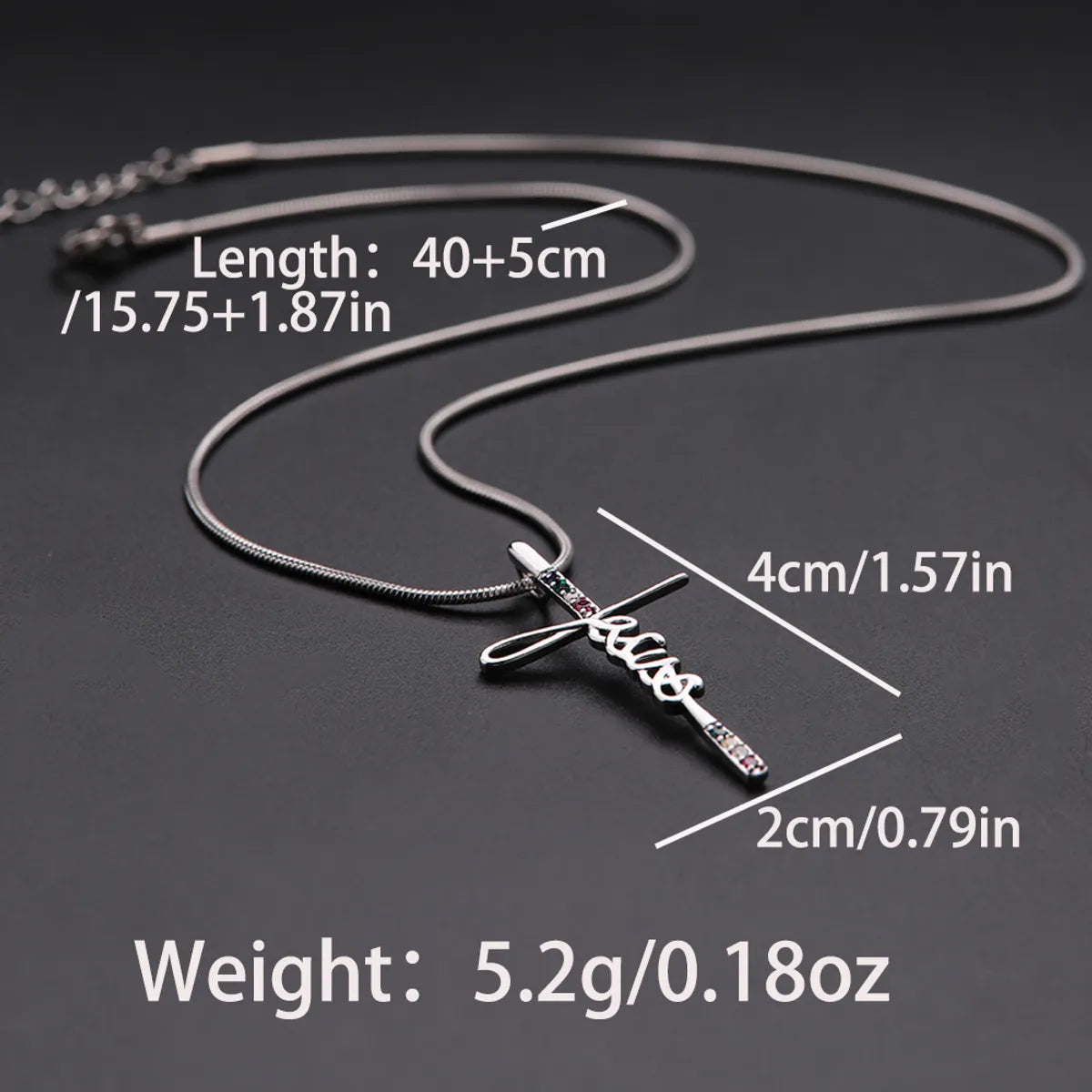 Hip-hop Punk Letter Stainless Steel Copper 18k Gold Plated Silver Plated Zircon Pendant Necklace In Bulk