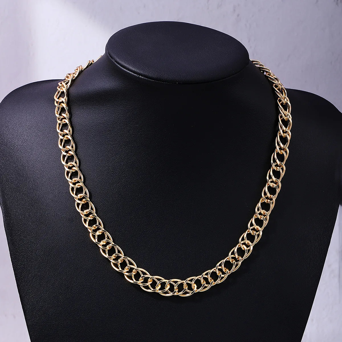 Hip-Hop Punk Simple Style Solid Color Alloy Men'S Necklace