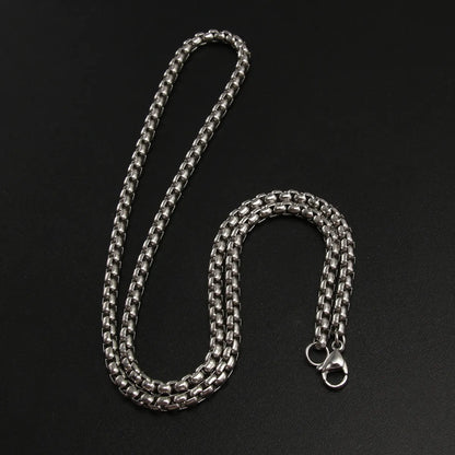 Hip-Hop Punk Simple Style Solid Color 304 Stainless Steel Plating Unisex Sweater Chain