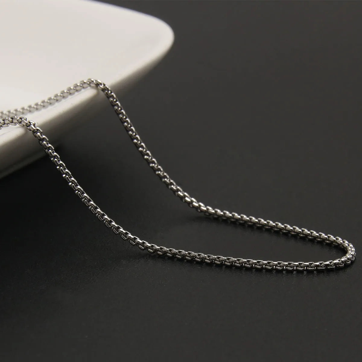 Hip-Hop Punk Simple Style Solid Color 304 Stainless Steel Plating Unisex Sweater Chain