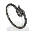 Hip-Hop Punk Snake Stainless Steel 18K Gold Plated Men'S Bangle