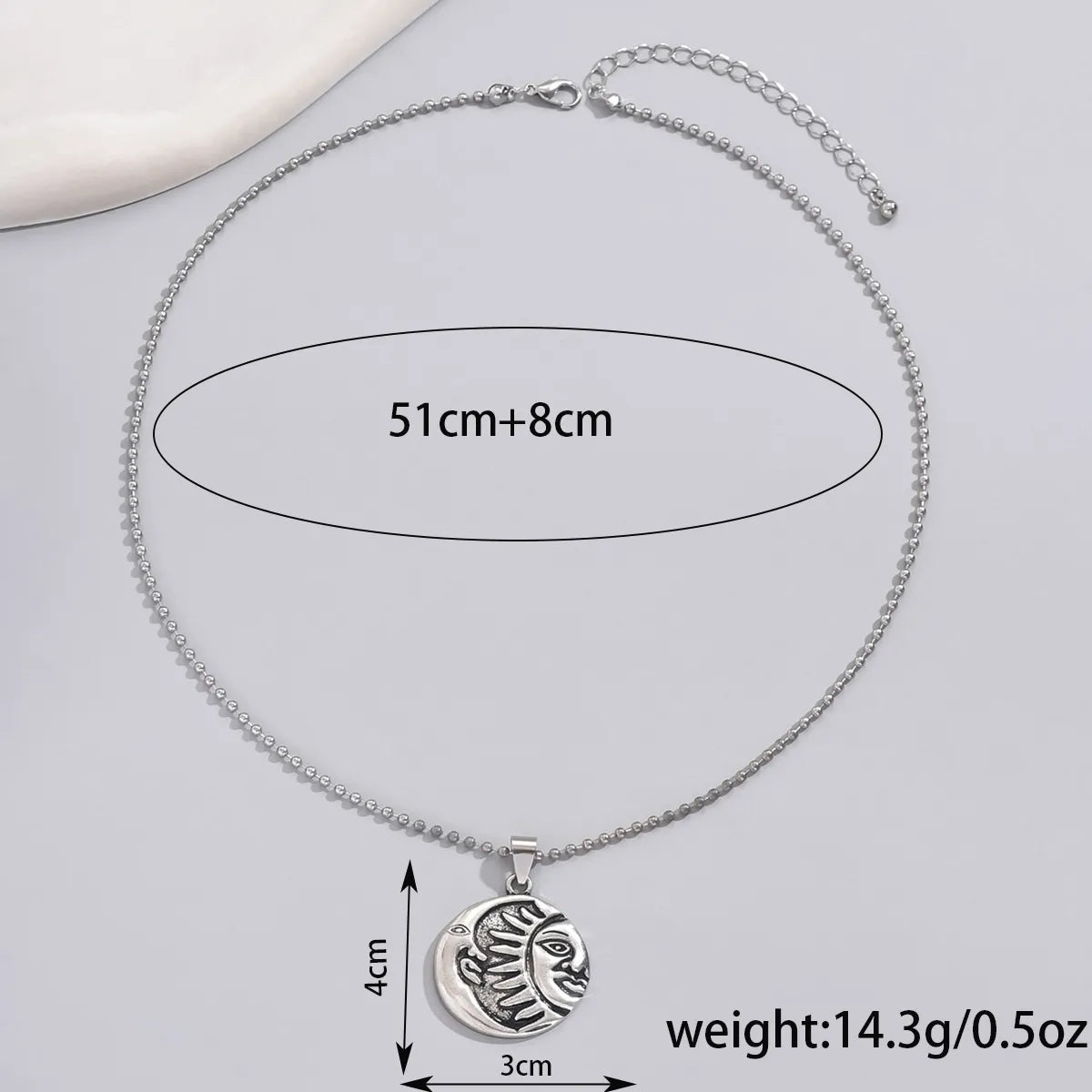 Hip-Hop Punk Solid Color Alloy Iron Women's Pendant Necklace