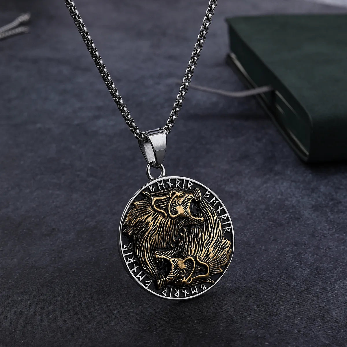 Hip-Hop Punk Streetwear Animal 304 Stainless Steel Gold Plated Men'S Pendant Necklace