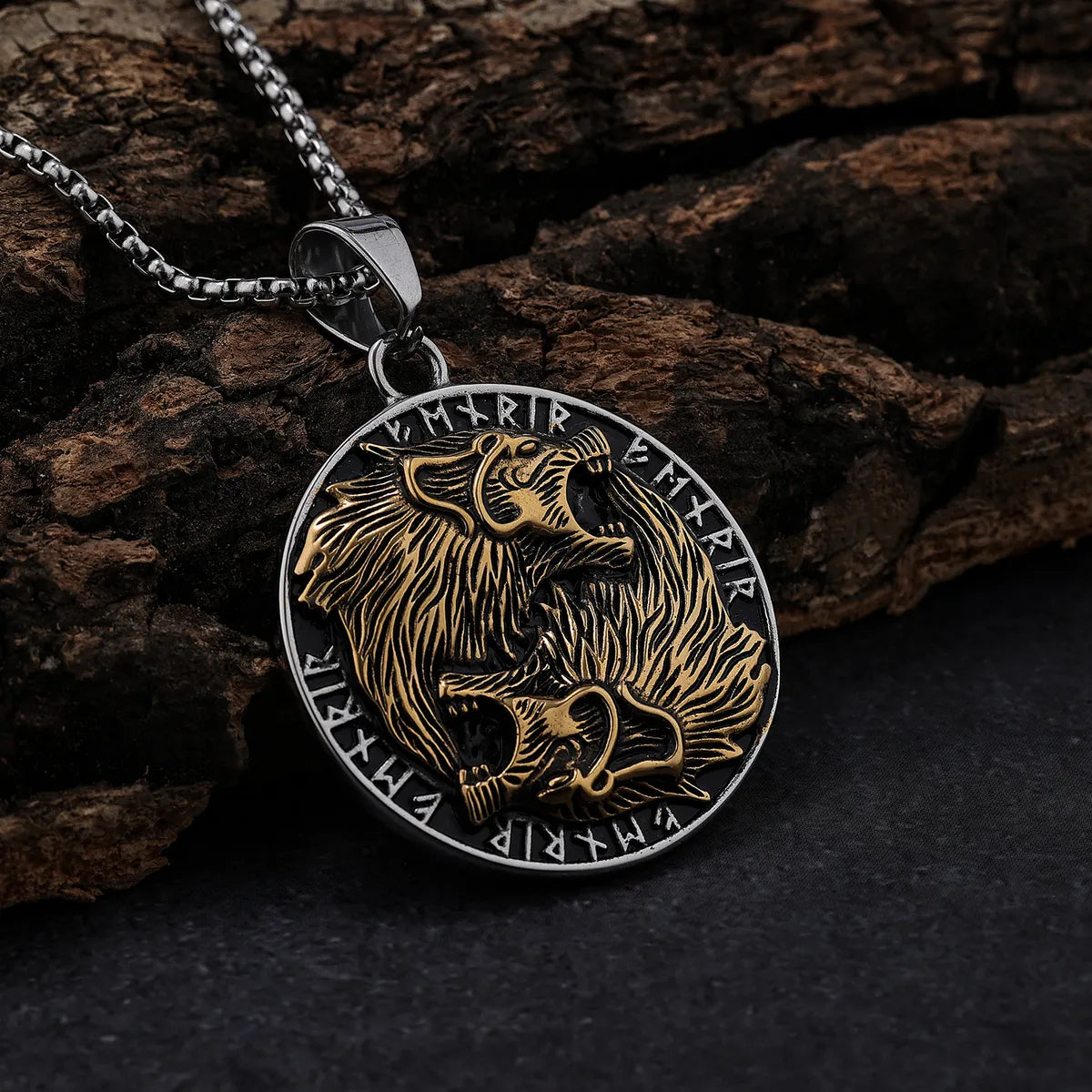 Hip-Hop Punk Streetwear Animal 304 Stainless Steel Gold Plated Men'S Pendant Necklace