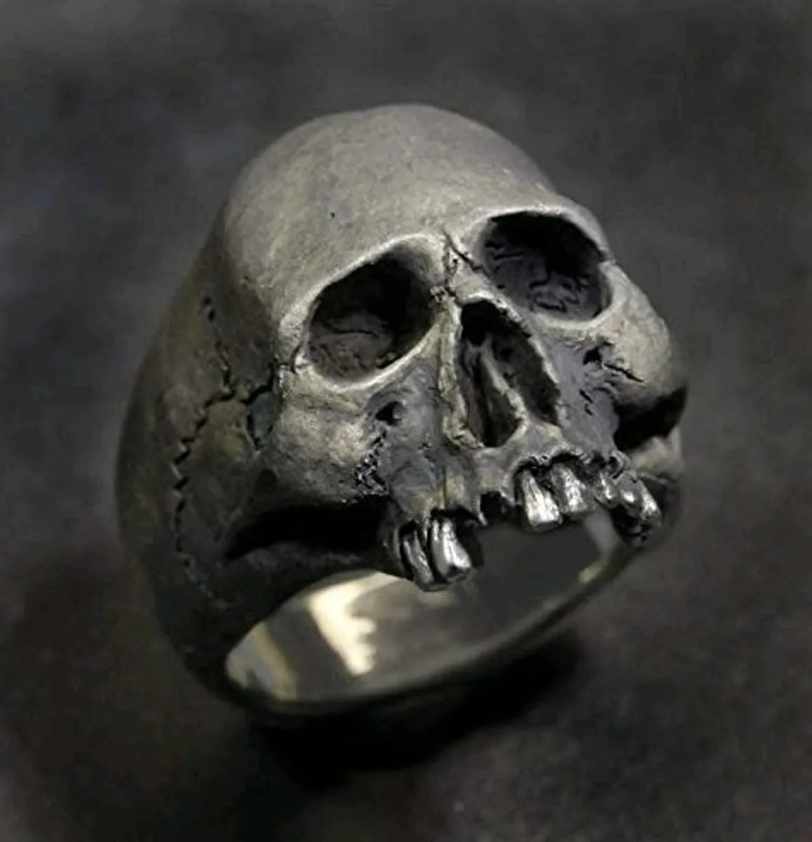 Hip-Hop Punk Streetwear Skull Alloy Plating Men'S Rings