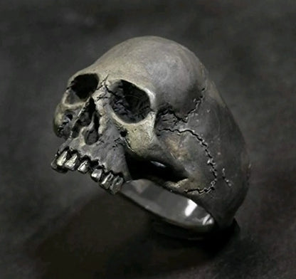 Hip-Hop Punk Streetwear Skull Alloy Plating Men'S Rings